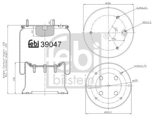 Пневморессора задня Firestone W01M586339 ціна, від 55.34 USD